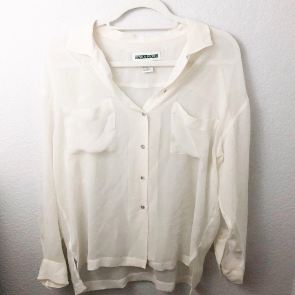 Boston Proper 100% Silk blouse